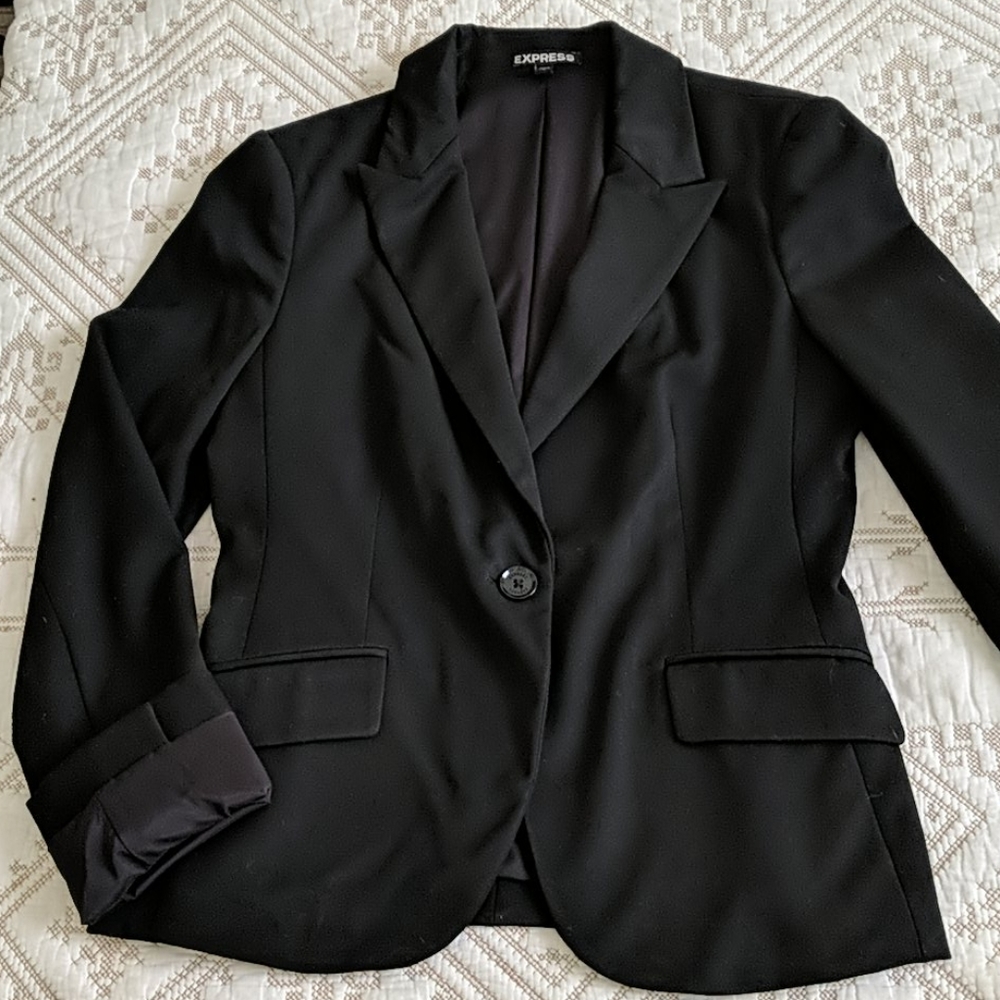 Express Black Suit Jacket